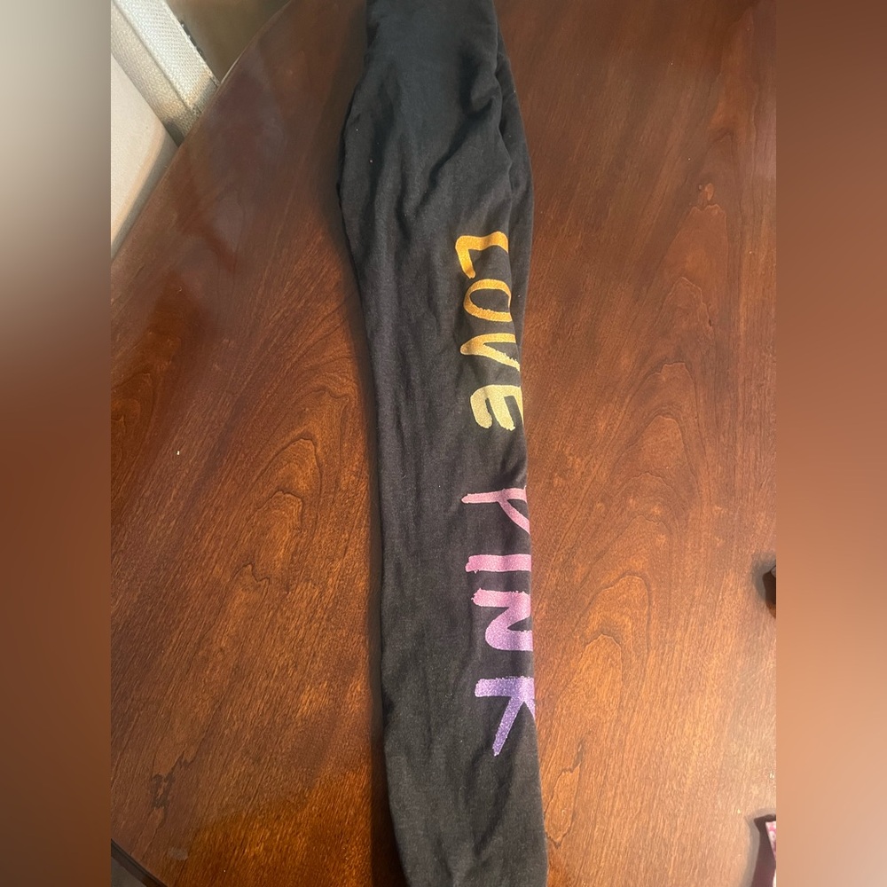 Love Pink Women’s Black Graphic Leggings